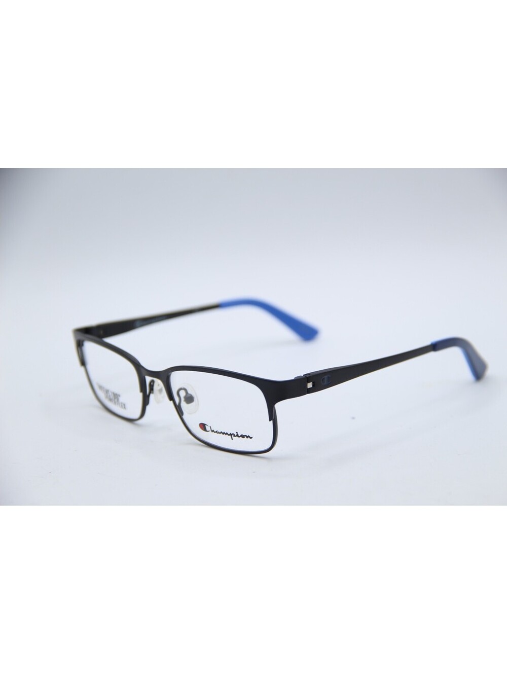 Champion Cu 7010 C02 Black Blue Authentic Eyeglasses 48-16